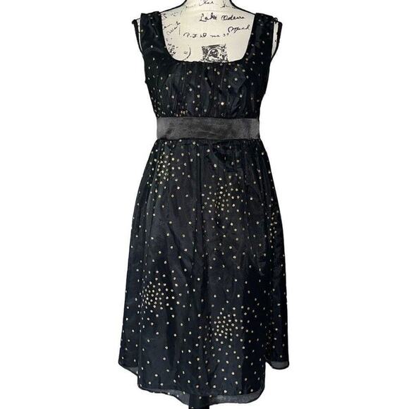 Tiana B black gold sleeveless tulle dress 6 - Picture 1 of 6